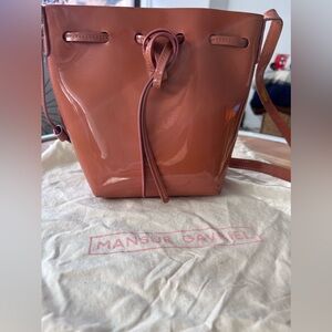 Mansur Gavriel Mini Mini Patent Leather Bucket Bag